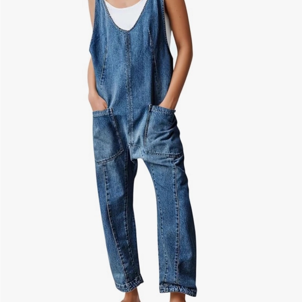 Women's Blue Denim Jumpsuit